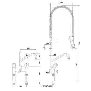 GASTRO Mixer with grids - FourniResto - Ref BR400115