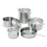 Set of 9 saucepans