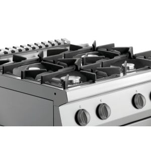 Four-burner stove with electric oven GN 1/1 Series 700