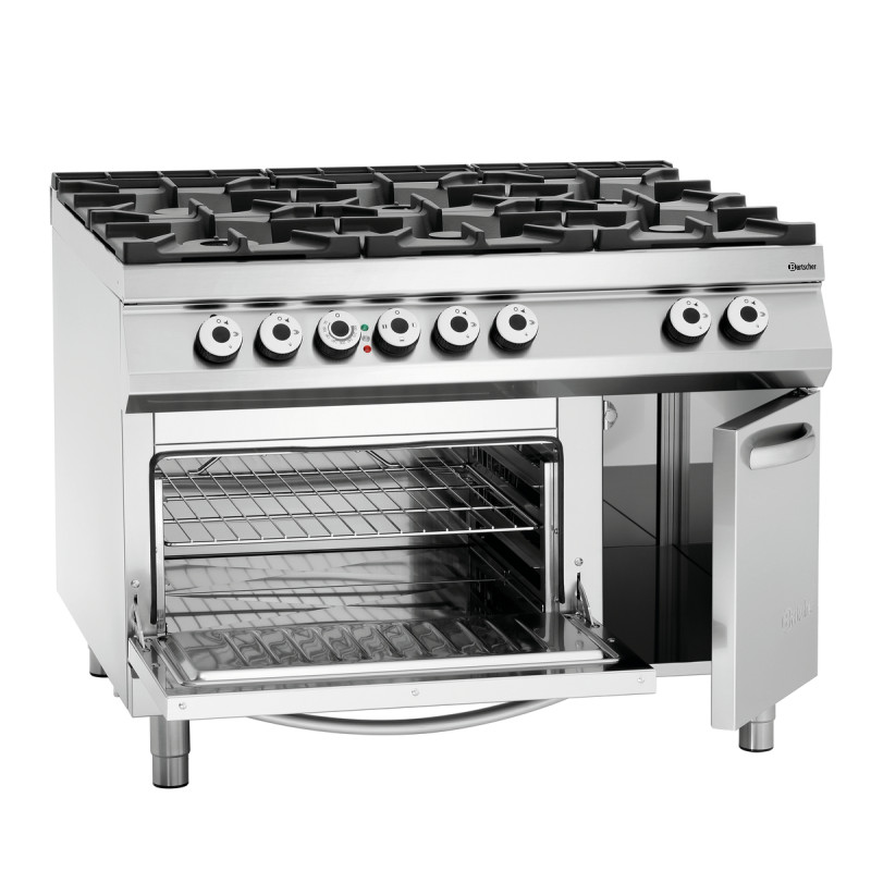 Cocina Serie 900 - 6 fuegos vivos Bartscher