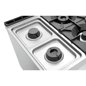 Cocina Serie 900 - 6 fuegos vivos Bartscher