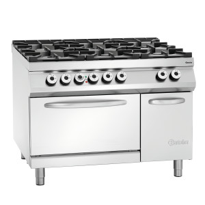 Cocina Serie 900 - 6 fuegos vivos Bartscher