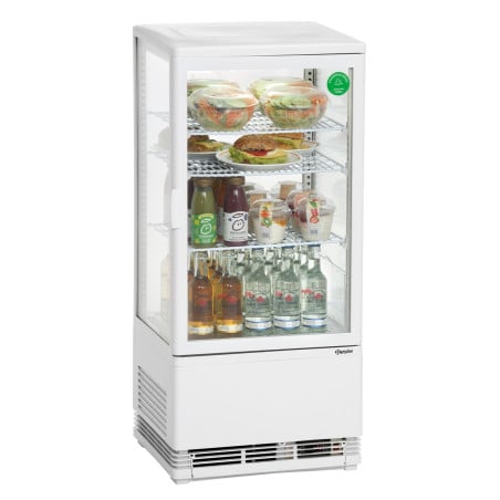 Mini Professional Refrigerated Display Case Bartscher - 78 L White