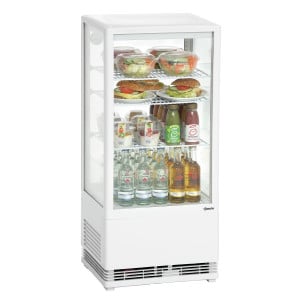 Vitrina refrigerada profesional Bartscher Mini - 78 L Blanca