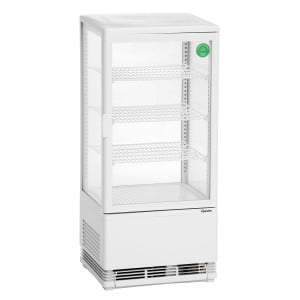 Vitrina refrigerada profesional Bartscher Mini - 78 L Blanca