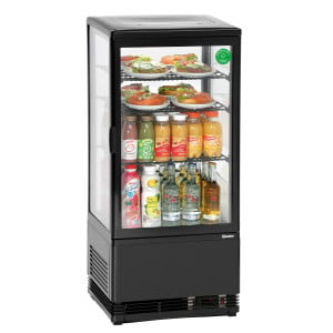 Vitrina refrigerada profesional Bartscher - 78 L negra