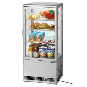 Mini Professional Refrigerated Display Case Bartscher - 78 L Silver