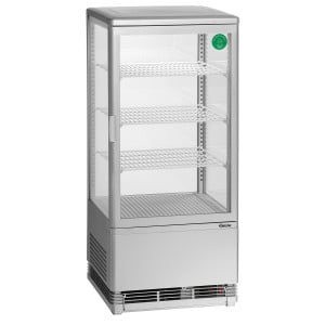 Vitrina refrigerada profesional Bartscher - 78 L plata