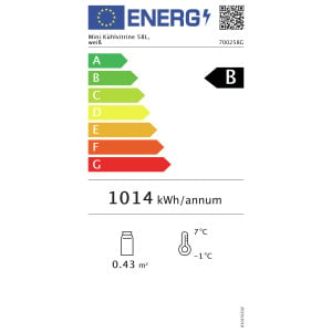 Vitrina refrigerada pequeña Bartscher - 58 L