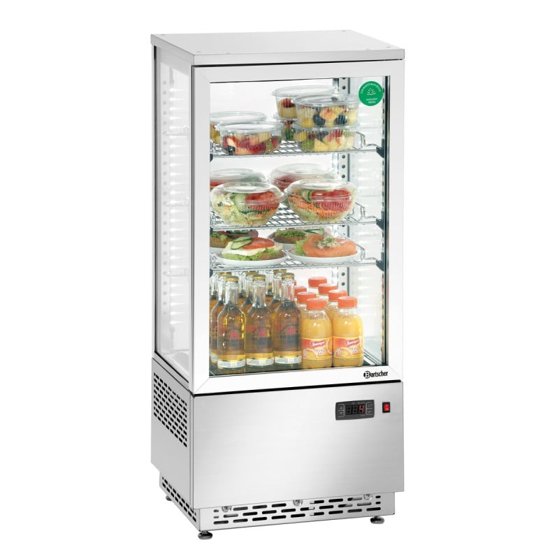 Vitrina refrigerada profesional Bartscher - 78 L acero inoxidable