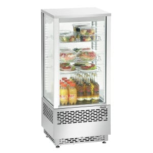 Vitrina refrigerada profesional Bartscher - 78 L acero inoxidable