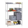 Chrome-plated steel Economat shelving by Bartscher