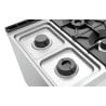 Cocina de 6 fuegos vivos serie 900 - Base abierta de la marca Bartscher