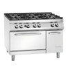 Horno de 6 fuegos vivos serie 900 - Horno a Gas GN 2/1 y armario de la marca Bartscher