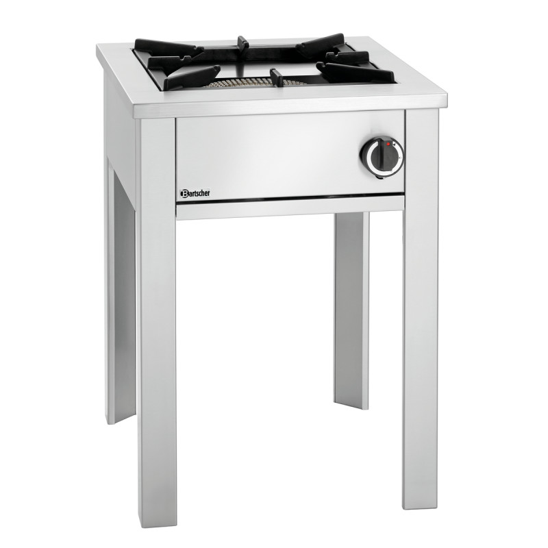 Gas stove on professional feet - 1 burner - 280 mm Bartscher 1050603