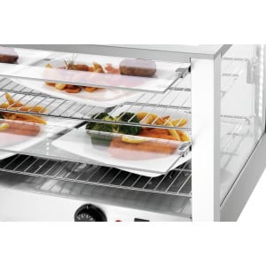 Vitrina caliente Bartscher 6200 2EK - Mantiene la temperatura hasta 90°C