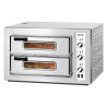 Horno para pizza NT 502 Bartscher: Horno profesional doble para 8 pizzas