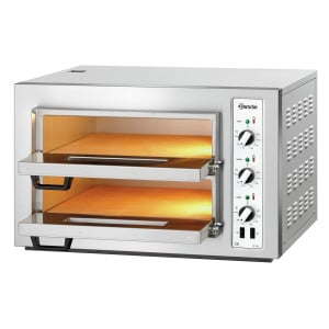 Horno para pizza NT 502 Bartscher: Horno profesional doble para 8 pizzas