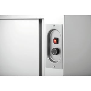 Armoire chauffante inox professionnelle - 2000mm dimensions