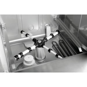 Lavavajillas profesional Bartscher: Gran capacidad 15 L, cesta 40x40, ideal para CHR Horeca