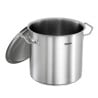 Professional stainless steel stockpot - 11 liters, induction compatible