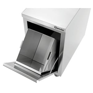 700A1 Bartscher trash can holder: practical, aesthetic, and durable.