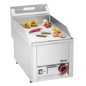 Plancha GPL 320E-G Bartscher: Smooth chrome plate and power 3000W