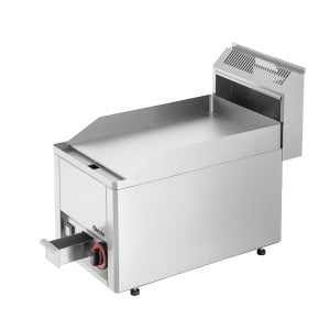 Plancha GPL 320E-G Bartscher: Plaque lisse chromée et puissance 3000W