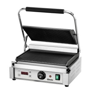 Grill de contacto Panini 1RDIG Bartscher - Rendimiento y versatilidad