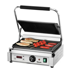 Grill de contacto Panini 1RDIG Bartscher - Rendimiento y versatilidad