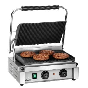 Grill de contacto Panini-T Bartscher: Grill de contacto de alto rendimiento para paninis y sándwiches