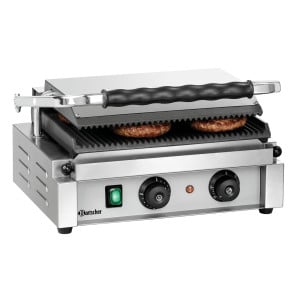 Grill de contacto Panini-T Bartscher: Grill de contacto de alto rendimiento para paninis y sándwiches