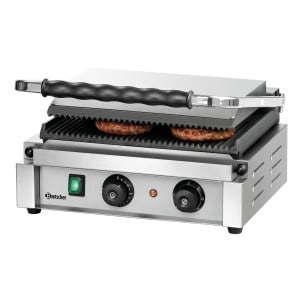 Grill de contacto Panini-T Bartscher: Grill de contacto de alto rendimiento para paninis y sándwiches