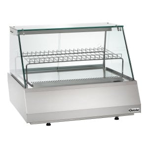 Vitrina refrig. 2/1 GN en vidrio plano Bartscher | Cocina profesional