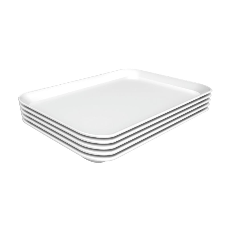 Elegant presentation dish in white melamine - Brand Bartscher