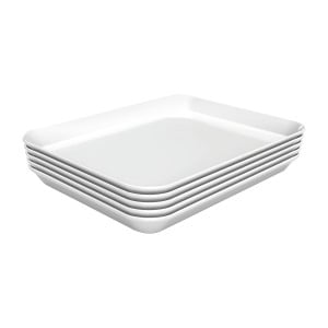 Plato de presentación blanco de alta gama en melamina - 17W-150x190 Bartscher