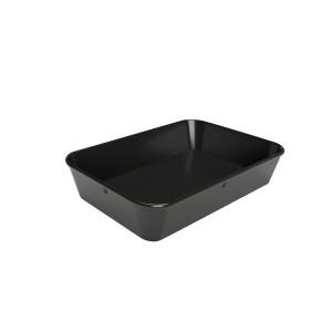 Presentation dish 60S-210x280 in black melamine - Brand Bartscher