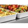 Presentation tray 280x420 in white melamine | Bartscher