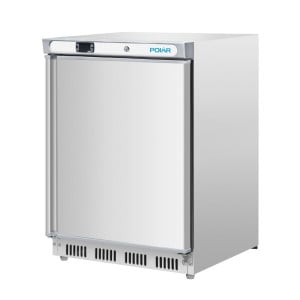 Armario refrigerado positivo de mostrador de acero inoxidable - 150 L