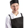 Gorro de cocina negro de polialgodón - Talla S 55,9 cm - Ropa de chef Whites - Fourniresto