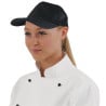 Gorra de béisbol negra con correa ajustable - Talla única - Whites Chefs Clothing - Fourniresto