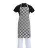 Black and white checkered bib apron 970 x 710 mm - Whites Chefs Clothing - Fourniresto