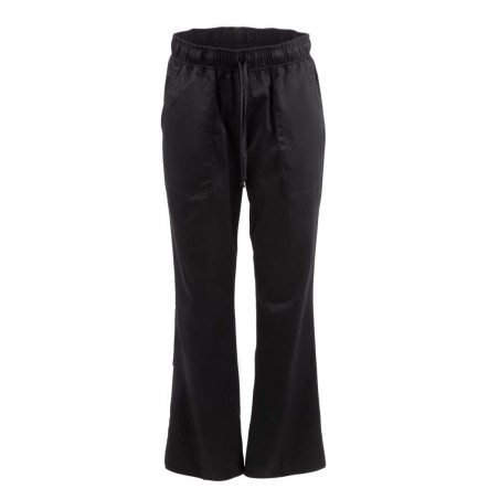 Pantalón de cocina para mujer negro Executive - Talla S - Chef Works - Fourniresto