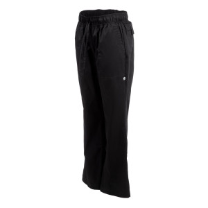 Pantalón de cocina para mujer negro Executive - Talla S - Chef Works - Fourniresto