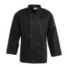 Chaqueta de cocina unisex negra de manga larga Vegas - Talla L - Whites Chefs Clothing - Fourniresto