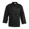 Chaqueta de cocina unisex negra de manga larga Vegas - Talla S - Whites Chefs Clothing - Fourniresto