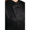 Chaqueta de cocina unisex negra de manga corta Vegas - Talla M - Whites Chefs Clothing - Fourniresto