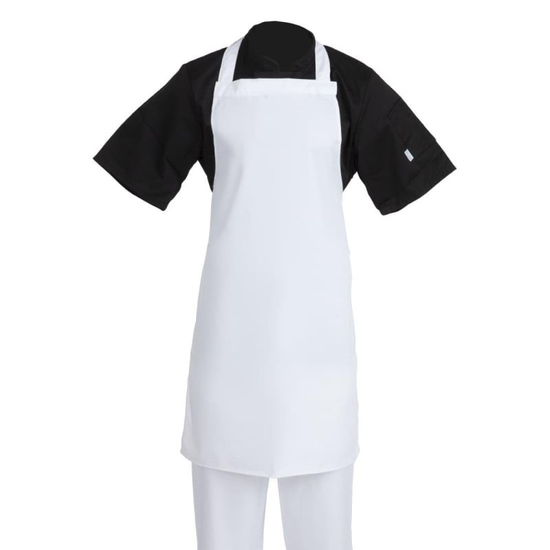 Delantal Babero Blanco 711 X 656 Mm - Ropa de Chef Blanca - Fourniresto