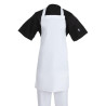 Tablier Bavette Blanc 711 X 656 Mm - Whites Chefs Clothing - Fourniresto