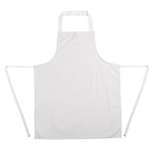 Delantal Babero Blanco 711 X 656 Mm - Ropa de Chef Blanca - Fourniresto